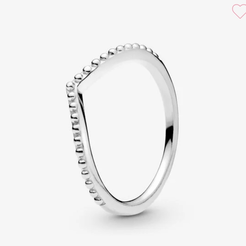 Pandora Beaded Wishbone Ring